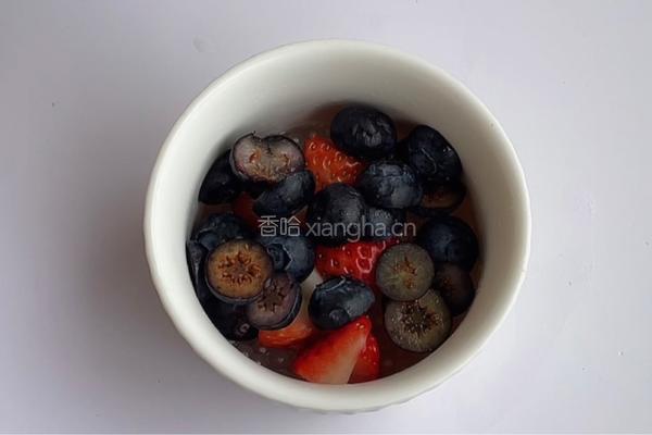 蓝莓西米捞的做法图解7