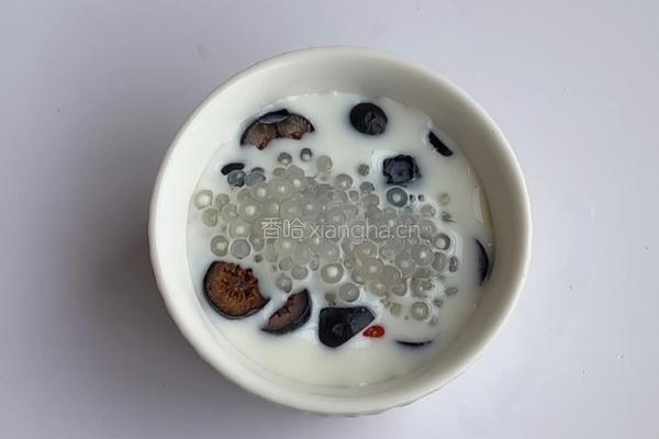 蓝莓西米捞的做法图解9
