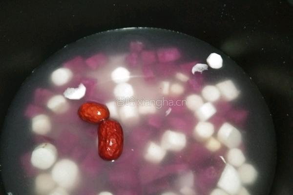 紫薯山药红枣粥的做法图解4