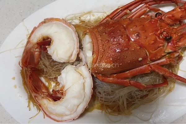 粉丝蒸龙虾的做法图解6