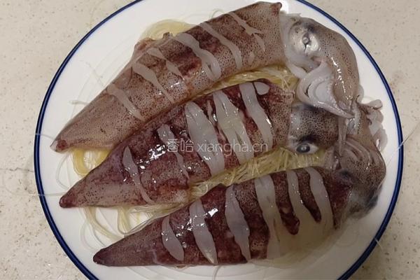 粉丝蒸鱿鱼的做法图解7