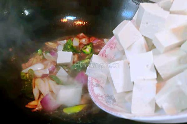 葱爆豆腐的做法图解5
