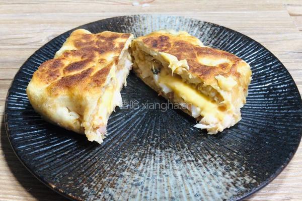 芝士鲜虾饭包的做法图解14