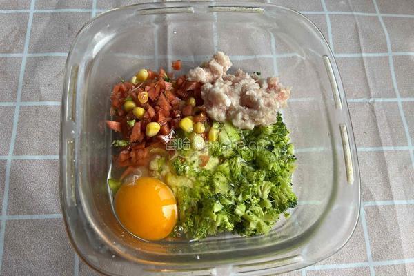 蔬菜肉饼的做法图解4