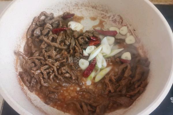 香菜炒牛肉丝的做法图解11