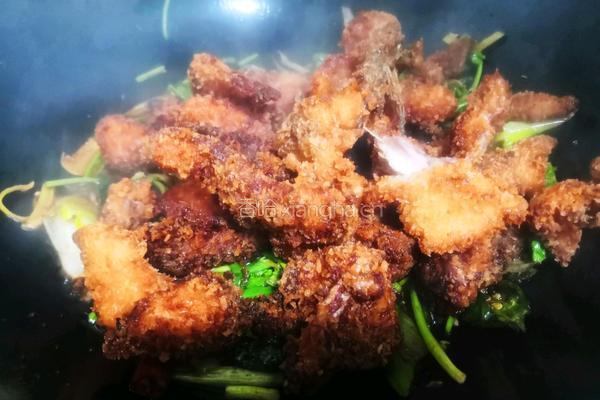 干煸鱼片的做法图解9