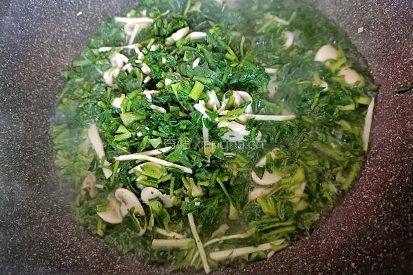 炒荠菜的做法图解10