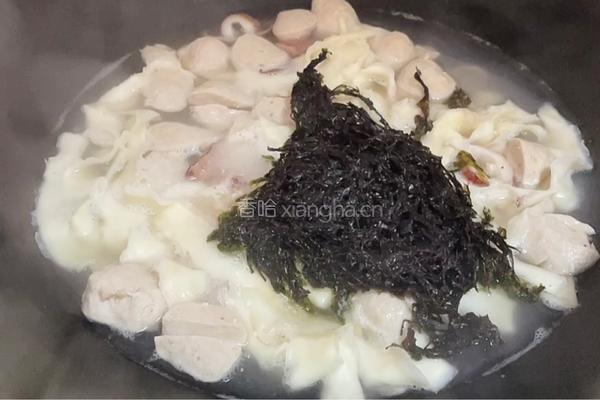 紫菜肉丸子面的做法图解7