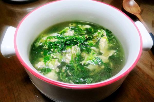荠菜蛋花汤的做法图解7