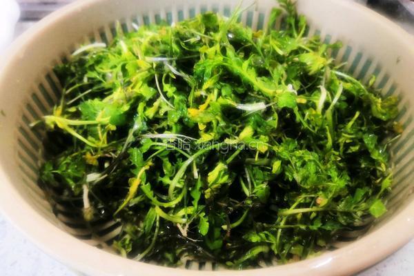 荠菜蛋花汤的做法图解1