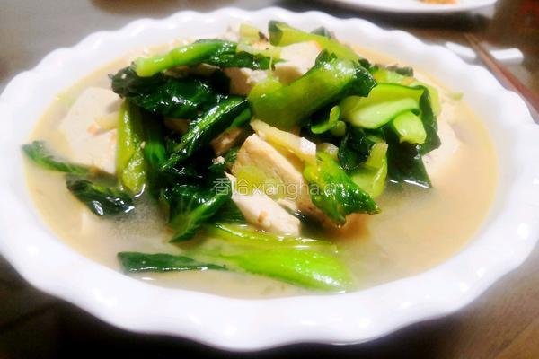 小油菜炖豆腐的做法图解8