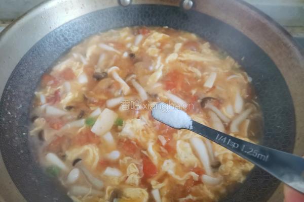番茄菌菇豆腐汤的做法图解10