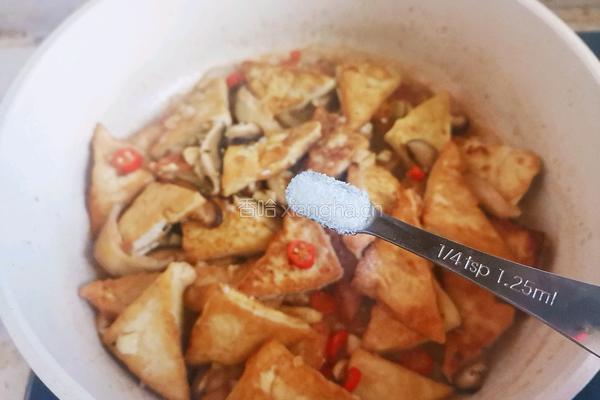 香菇炒豆腐的做法图解10