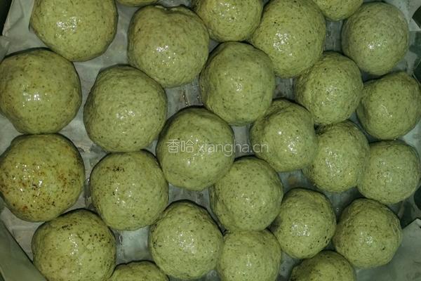 芝麻花生馅艾糍版（可做20～25个）的做法图解3