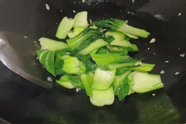 枸杞炒上海青的做法图解5