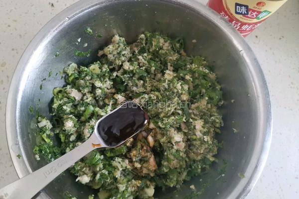 酸汤荠菜鲜肉馄饨的做法图解4