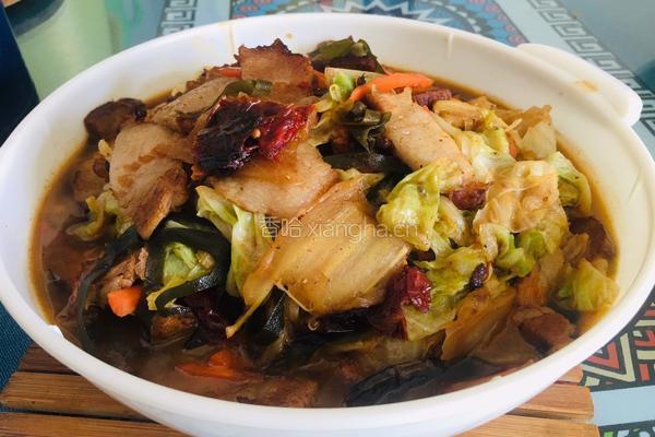 红烧肉烩菜的做法图解7