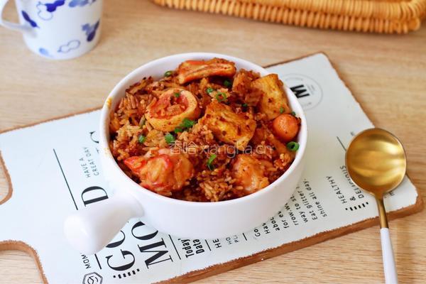 火锅底料焖饭的做法图解7