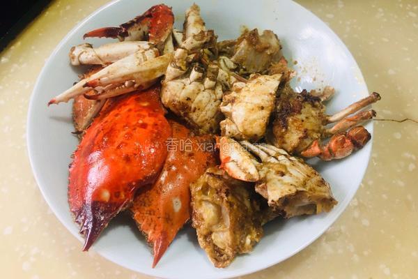 葱姜棱子蟹的做法图解3