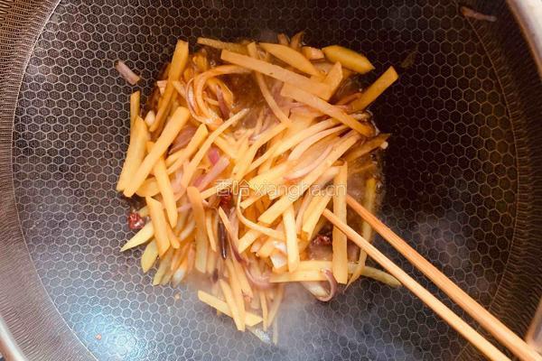 酸辣土豆丝的做法图解4