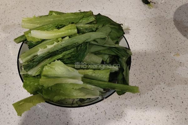 蒜蓉油麦菜的做法图解1