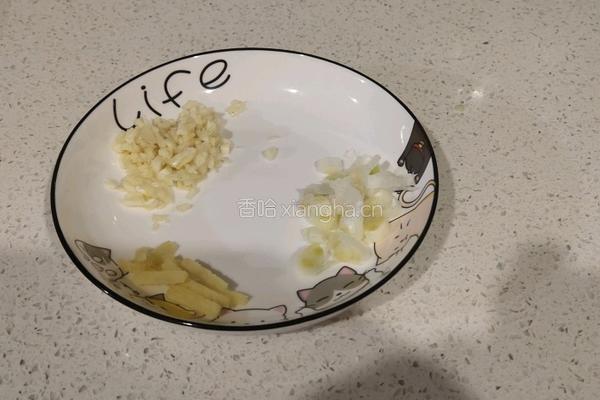 肉炒菜花的做法图解2