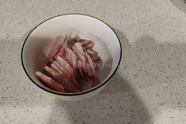 肉炒菜花的做法图解3