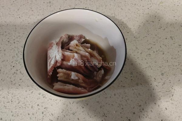肉炒菜花的做法图解4