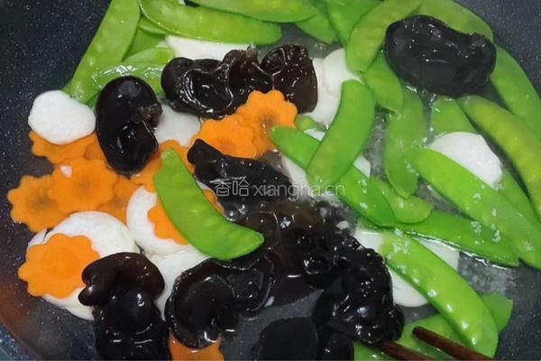 清炒荷兰豆时蔬的做法图解3