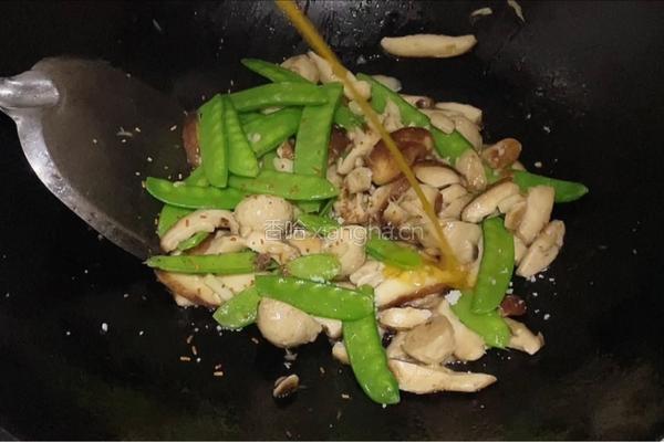 香菇炒荷兰豆的做法图解9