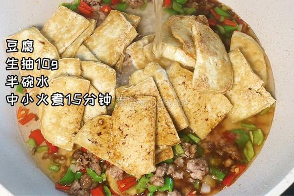 酱烧豆腐的做法图解4