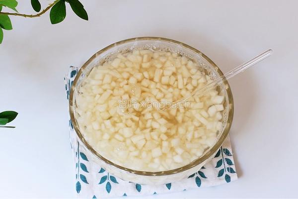 桂花绿茶雪梨冻的做法图解4