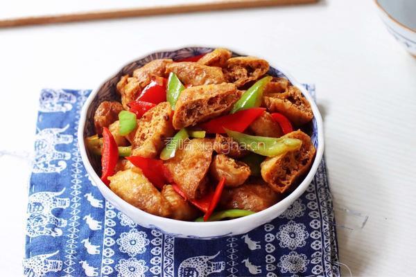 辣椒炒豆泡的做法图解10
