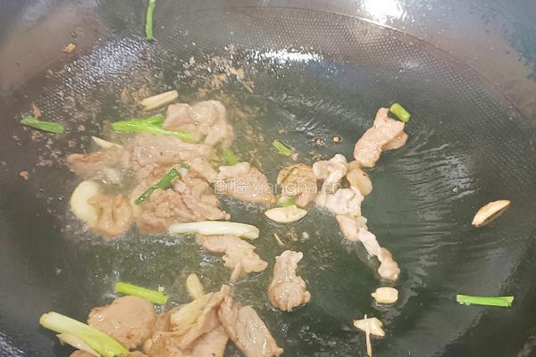 香菇炒肉的做法图解4
