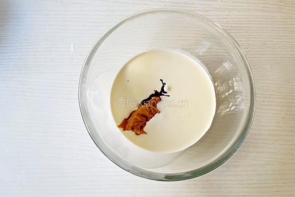 巧克力花生奶冻的做法图解3