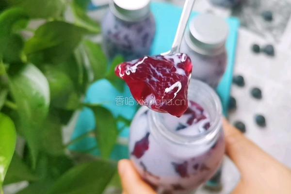 蓝莓冻撞奶的做法图解13