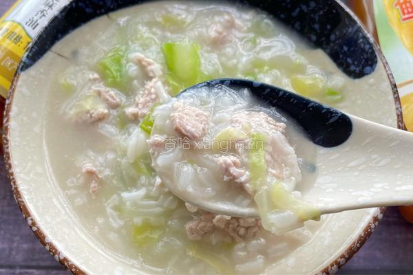 包菜瘦肉粥的做法图解8