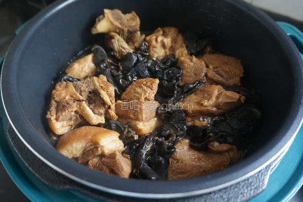 木耳炖肉 的做法图解11