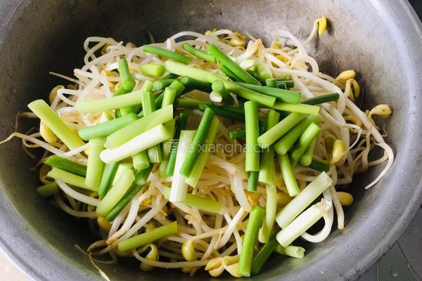 黄豆芽炒过油肉的做法图解1