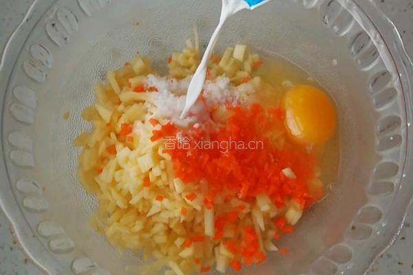 苹果鸡蛋饼的做法图解3