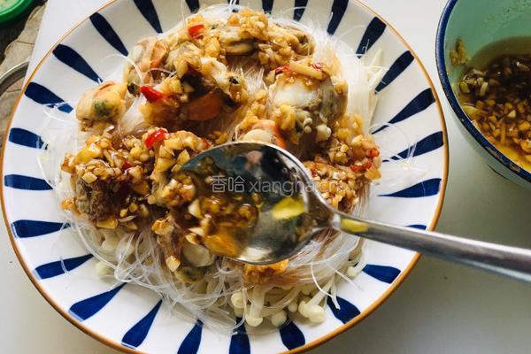 金针菇粉丝蒸扇贝的做法图解9