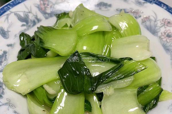 炒上海青的做法图解8