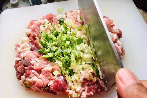 荠菜大肉水饺的做法图解7