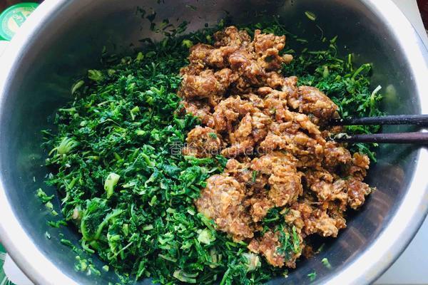 荠菜大肉水饺的做法图解9
