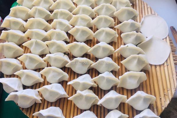 荠菜大肉水饺的做法图解13