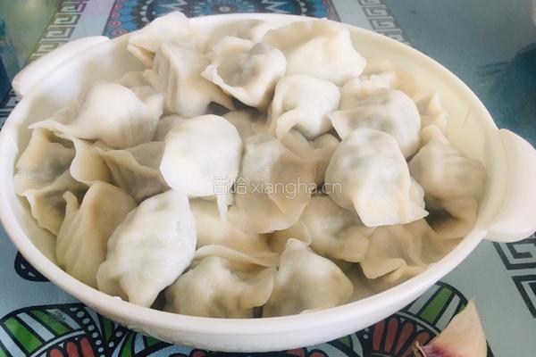 荠菜大肉水饺的做法图解15