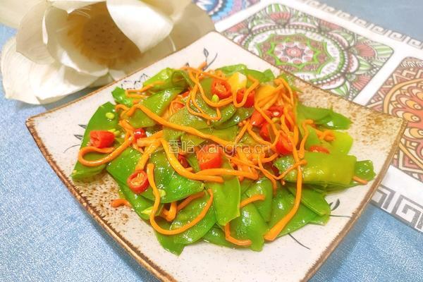 虫草花炒荷兰豆的做法图解15