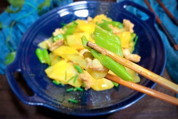 青椒土豆炒肉片的做法图解14