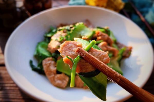 韭菜丝瓜炒肉片的做法图解10