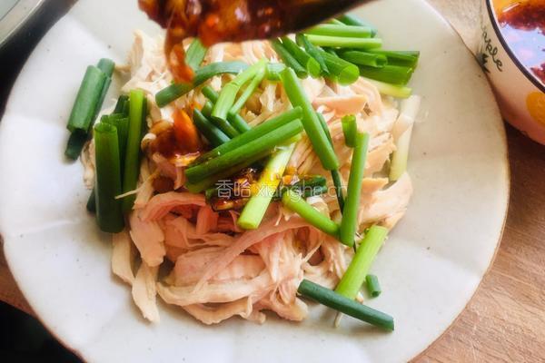 小葱拌手撕鸡脯肉的做法图解8